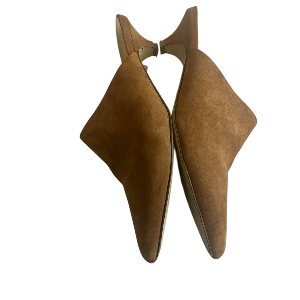 Jenni Kayne Brown Mules Suede Minimalist Design - Picture 7 of 16